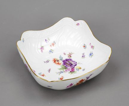 土豆碗，迈森，克瑙夫施韦特品牌（1850-1924年），第一次世界大战时期，诺伊布兰登施泰因款式，彩