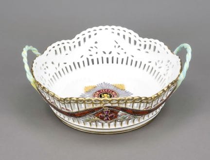 Corbeille à fruits, Popov, marque 1840-1850, issue