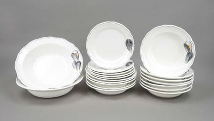Service à moules pour 12 personnes, 19 pièces, Est