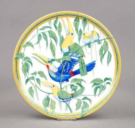 Plateau à gâteaux, Hermès, XXe siècle, décor « Tou