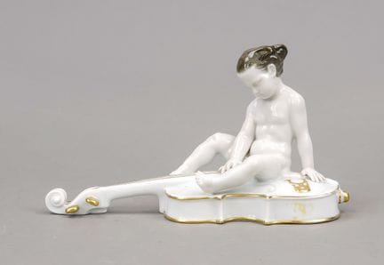 Violonchelista, Rosenthal, Selb, marca de 1920, di