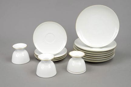 Lot de 11 pièces, KPM Berlin, XXe siècle, pour la 