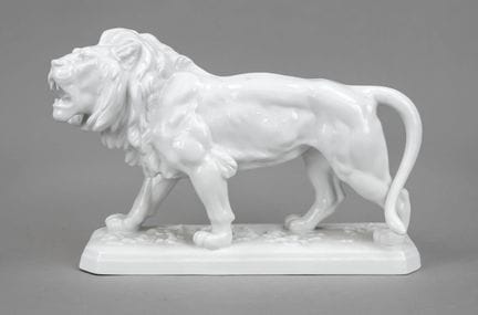 Lion marchant, Gräfenthal, Thuringe, marque à part