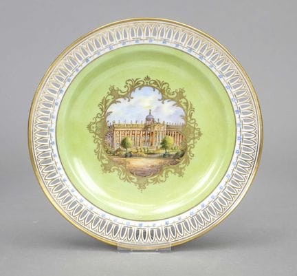 Plato decorativo, KPM Berlín, hacia 1780-1800, 1.ª