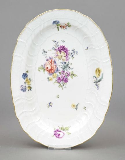 Assiette ovale, Meissen, début du XIXe siècle, mod