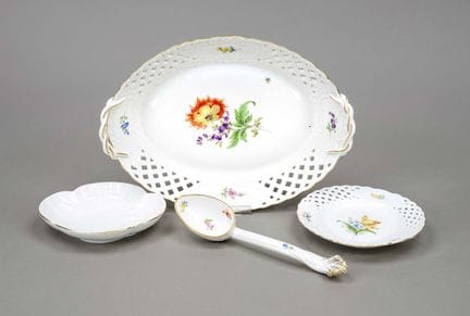 Cuatro piezas, Meissen, marca posterior a 1934, 1.