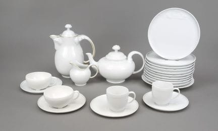 Servicio de café y té, 30 piezas, KPM Berlín, sigl