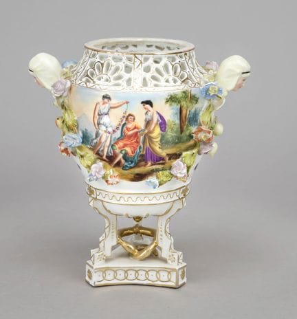 卡尔·蒂梅（Carl Thieme）设计的香薰花瓶“Potschappel”， 德累斯顿，约1900