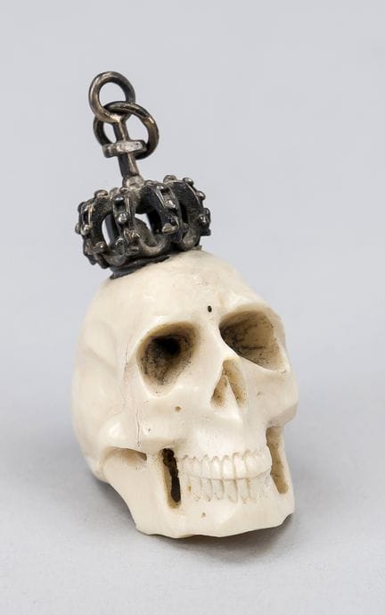 Memento Mori skull, 19th/20th century or earlier, 