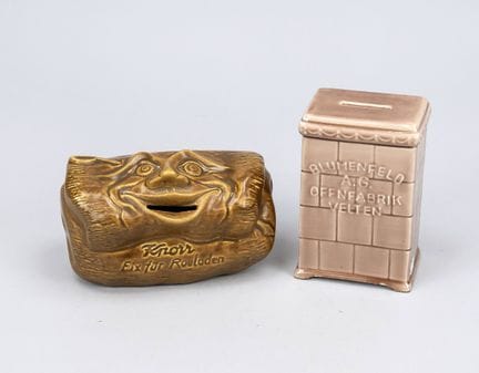 2 huchas, Alemania, siglo XX, cerámica esmaltada. 