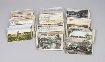 Large collection of postcards, mostly from the fir