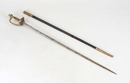 Spada da funzionario prussiana, fine del XIX secol