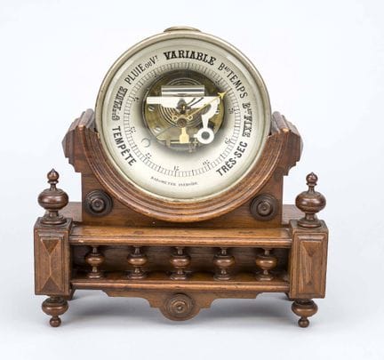 Baromètre de table anéroïde, France, vers 1900, bo