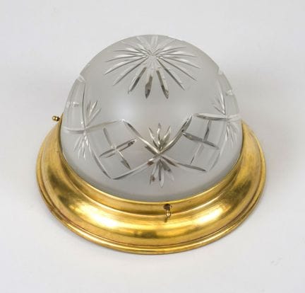 Plafonnier, début du XXe siècle, monture profilée,