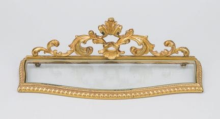 Console murale avec insert en verre, XXe siècle, l