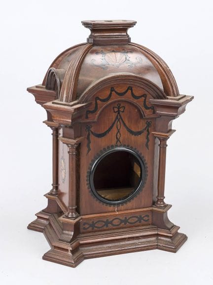 Boîtier d'horloge de table, XIXe siècle, en bois a