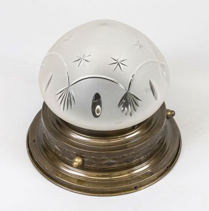 Plafonnier, début du XXe siècle, monture profilée,