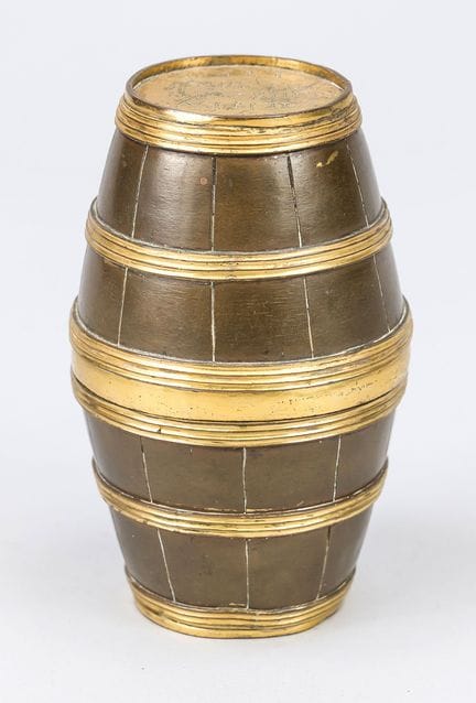 Copa doble de Herrengrund, fechada en 1768, de cob
