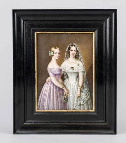 Grande peinture miniature de la fin de l'époque Bi