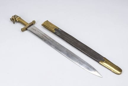 Coltello da fascine, XIX secolo, ferro e ottone. L