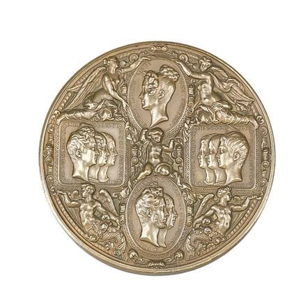 Grande médaille, France, bronze. Représentant le r