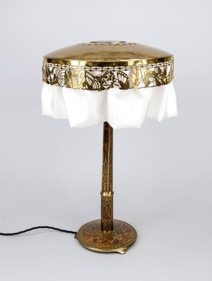 Art Nouveau table lamp by Erhard &amp; Sons, ca. 1