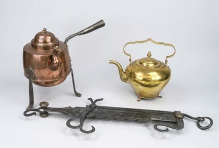 Conjunto de utensilios de cocina, del siglo XIX y 