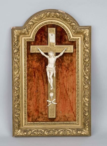 Framed Kurzifix, 19th century; the Corpus Christi 