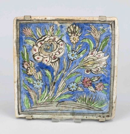 Qajar-period Persian ceramic tile, 19th century or