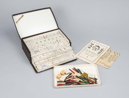 Mahjong set, manufactured by F.Ad. Richter &amp; C