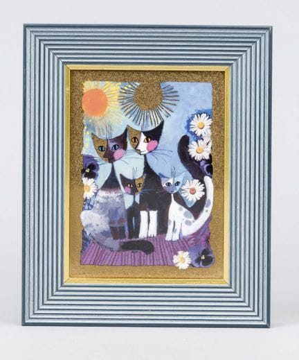Tableau en carreaux « Famille de chats », d'après 