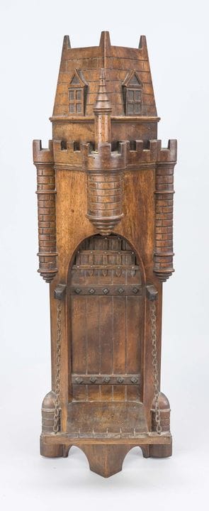 Console murale, XIXe siècle, bois sculpté. Composi