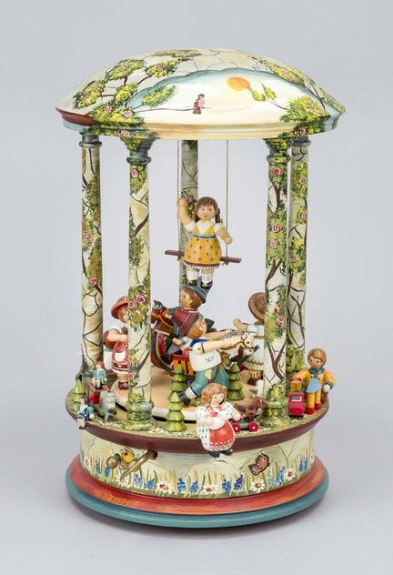 Music box by Käthe Wohlfahrt, Germany, circa 2000,
