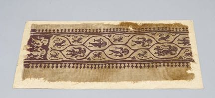 Fragmento de tejido copto, probablemente de Egipto