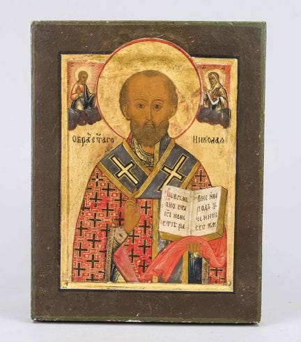Icône, Russie, XIXe/XXe siècles, peinture à la dét