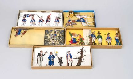 Assortment of pewter figurines, 19th/20th centurie
