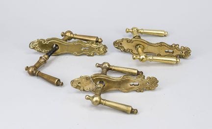 3 paires identiques de garnitures de poignées de p