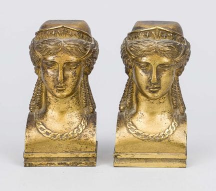 Pair of Neoclassical furniture fittings, 19th cent