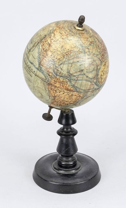 Globe terrestre, France, 2e moitié du XIXe siècle,