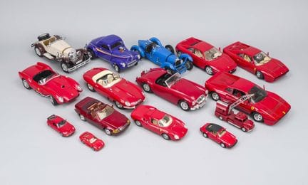 15 model cars, mostly from around 2000, various ma