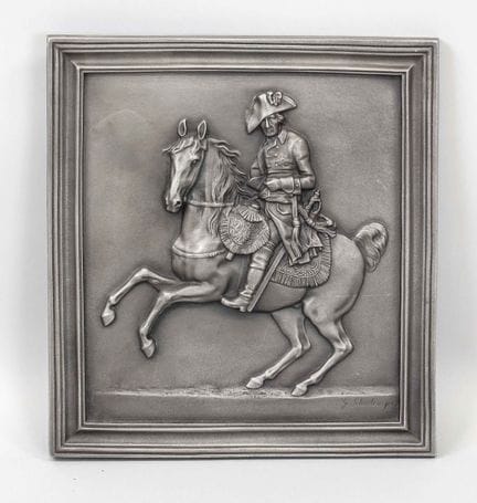 Eisenrelief Alter Fritz, 2. H. 20. Jh., Eisenguss 