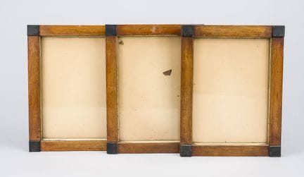 3 cadres Biedermeier, 1re moitié du XIXe siècle, b