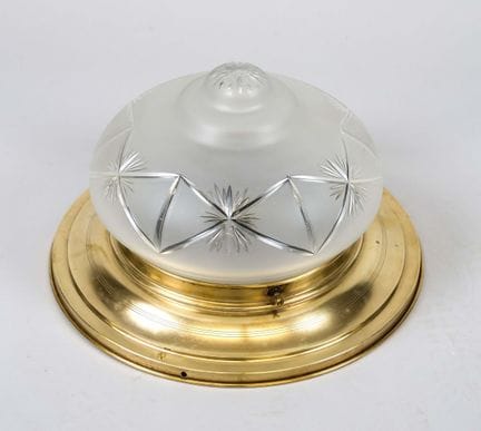 Plafonnier, début du XXe siècle, monture profilée,