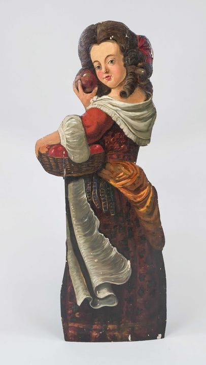 Figürlicher Aufsteller, 19. Jh., wohl Holland, Hol