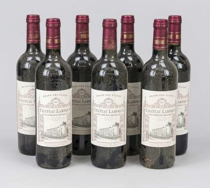 12 botellas de vino tinto francés, Château Laroque