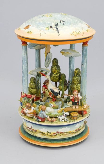 Music box by Käthe Wohlfahrt, Germany, circa 2000,
