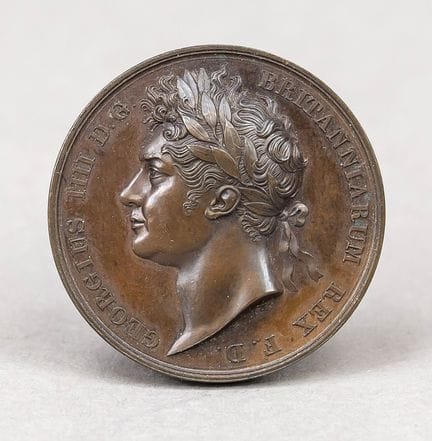 Médaille, Angleterre, bronze. Frappée à l'occasion