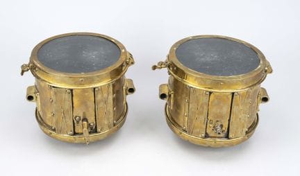 2 projecteurs de bateau, États-Unis, vers 1900, en