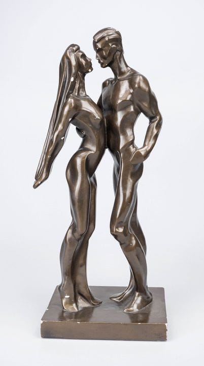 Sculpteur inconnu, 2e moitié du XXe siècle, couple