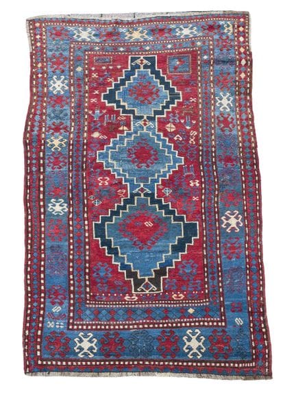 Tapis, Caucase, fin du XIXe siècle, traces d'usure
